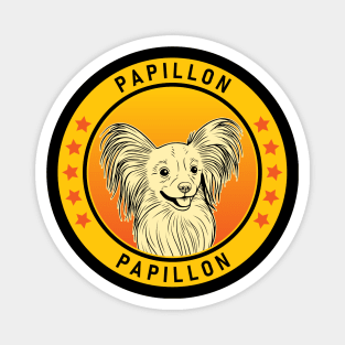 Papillon Dog Portrait Magnet